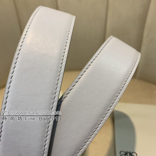 LOEWE女士皮帶 羅意威經典銅扣手掌紋雙面牛皮腰帶  jjp1808